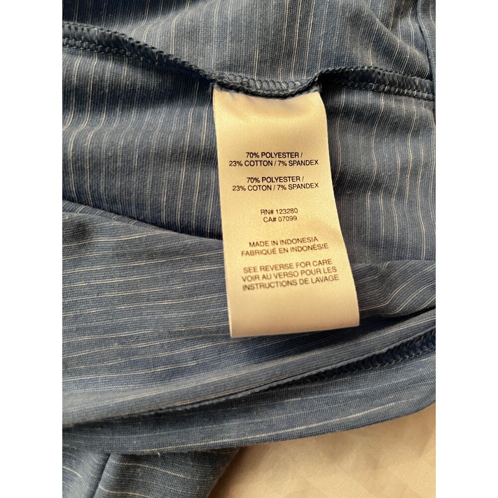 Travis Mathew Mens XL Blue Striped 1/4 Zip Lightweight Golf Stretch Casual Shirt - Picture 12 of 12